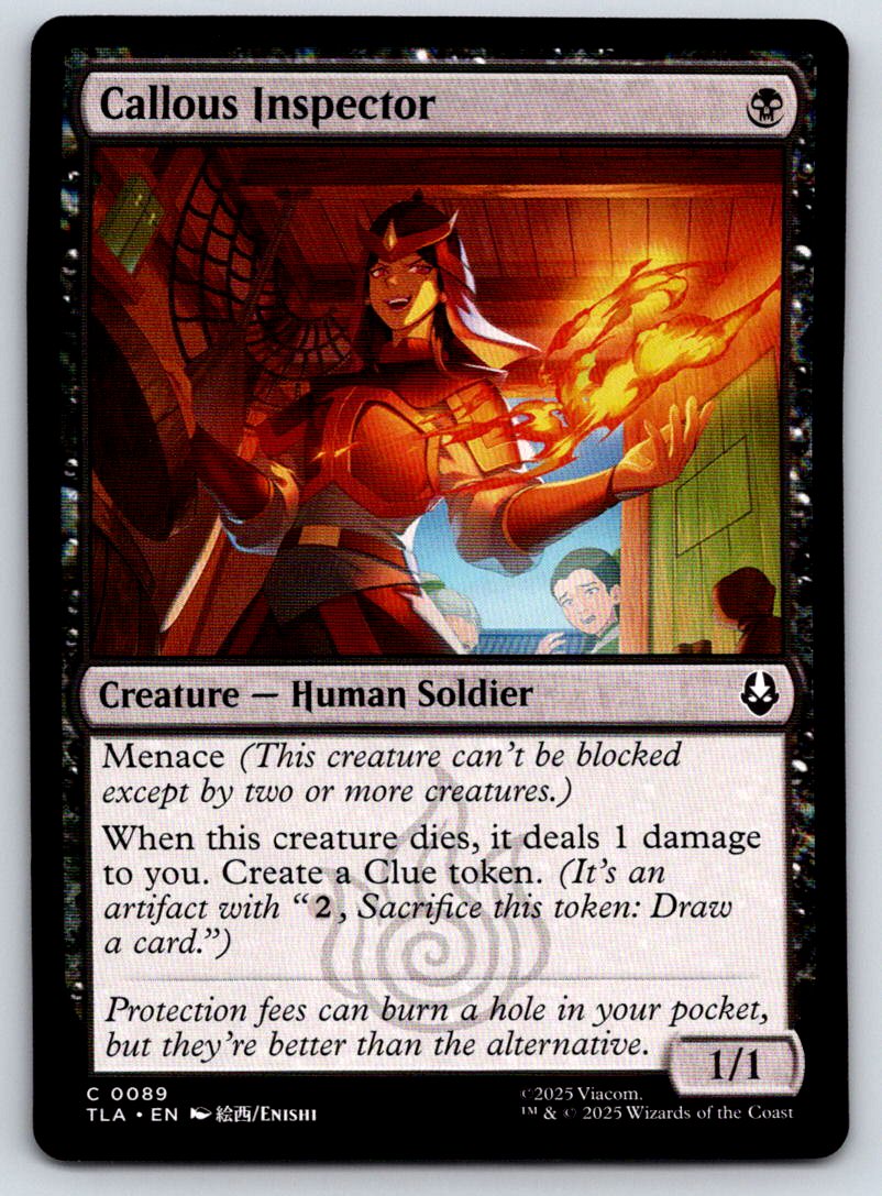 Callous Inspector 89 Common Avatar: The Last Airbender 