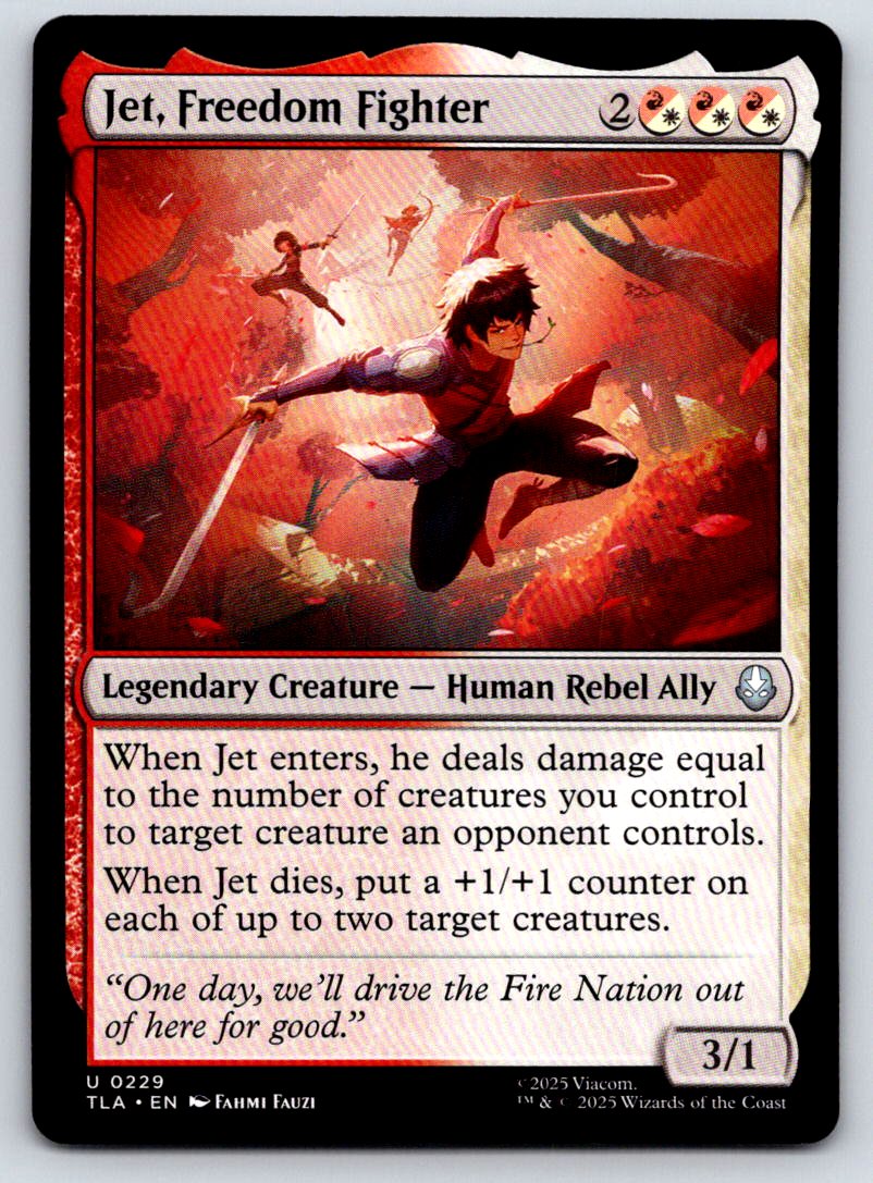 Jet, Freedom Fighter 229 Avatar: The Last Airbender 