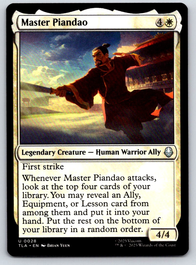 Master Piandao 28 Uncommon Avatar: The Last Airbender 
