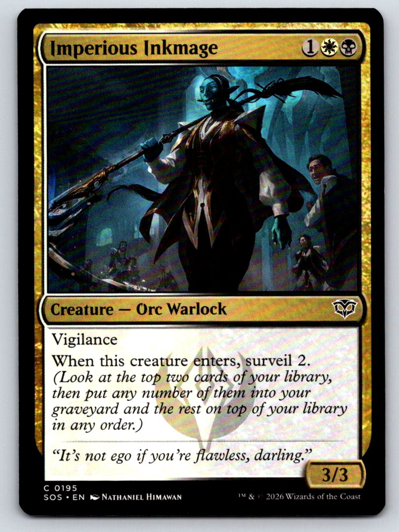 Imperious Inkmage 195 Common Secrets of Strixhaven 