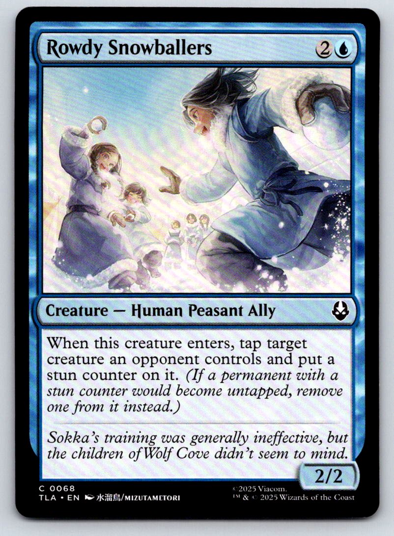 Rowdy Snowballers 68 Common Avatar: The Last Airbender 