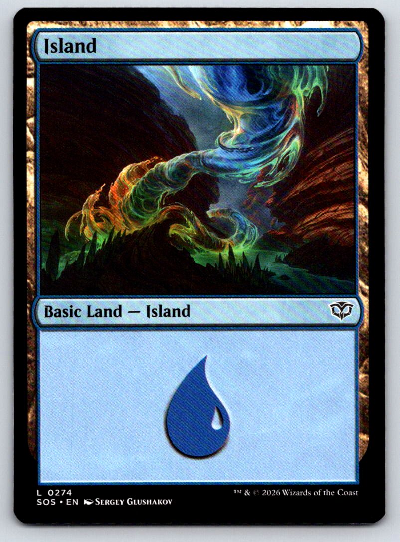 Island (0274) 274 Land Secrets of Strixhaven 