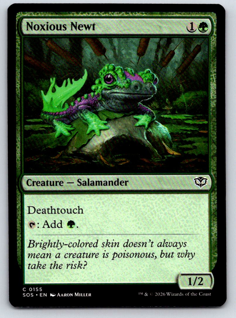 Noxious Newt 155 Common Secrets of Strixhaven 