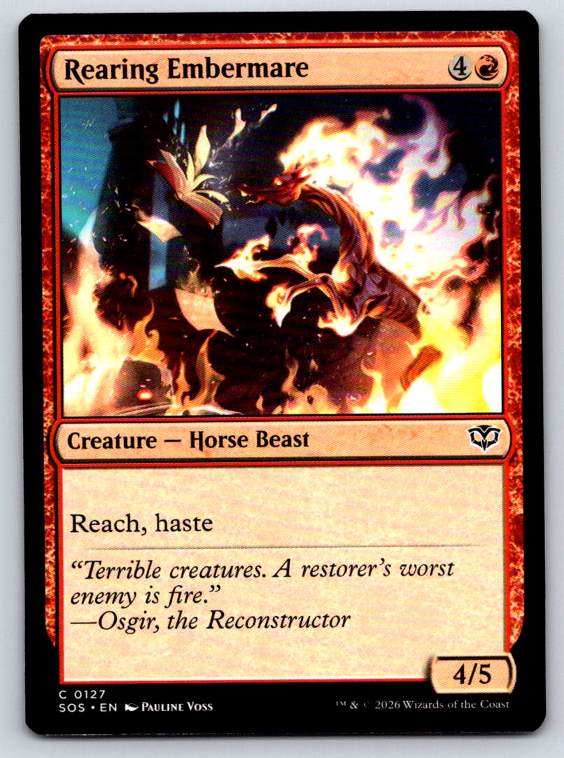 Rearing Embermare 127 Common Secrets of Strixhaven 