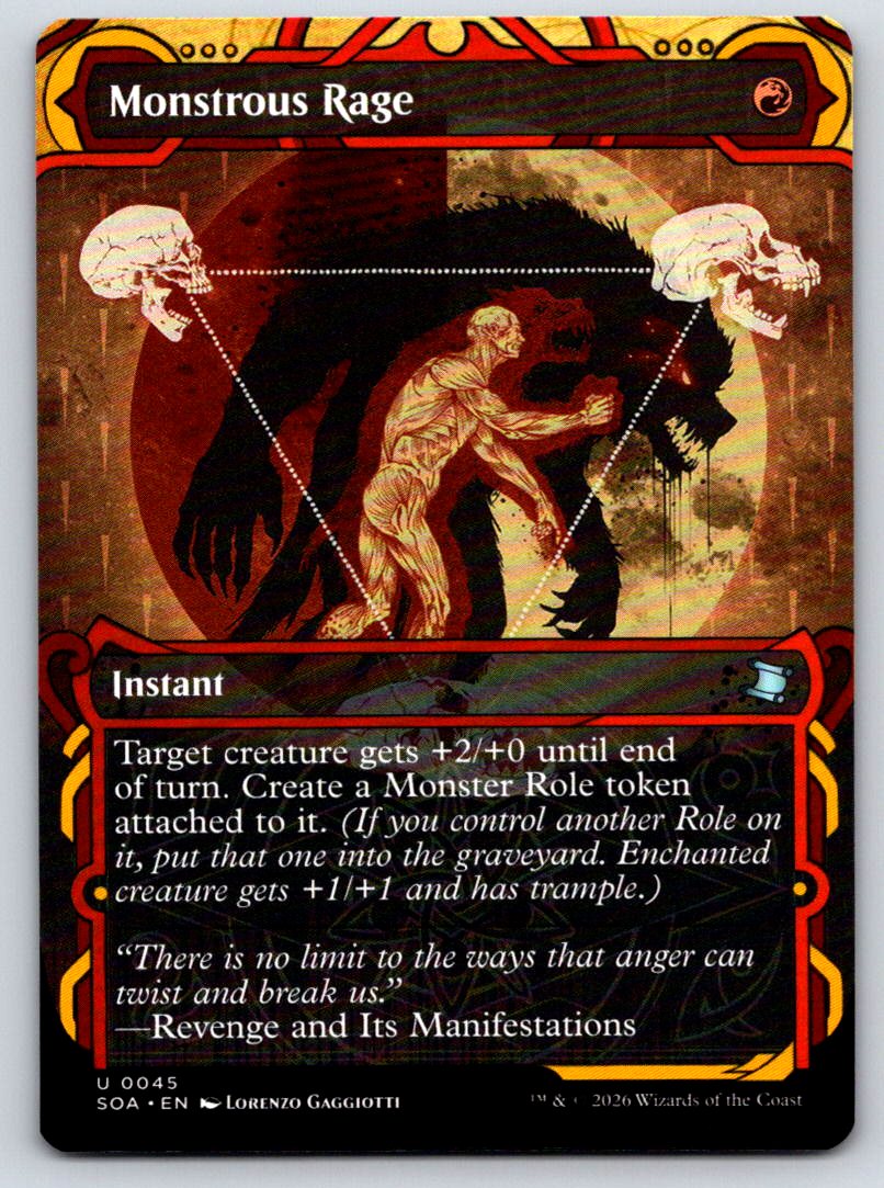 Monstrous Rage 45 Secrets of Strixhaven: Mystical Archive 