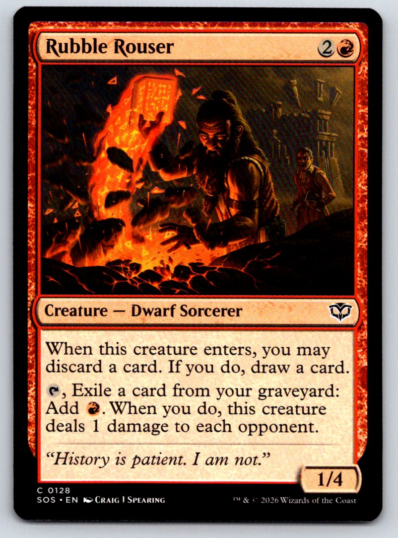 Rubble Rouser 128 Common Secrets of Strixhaven 