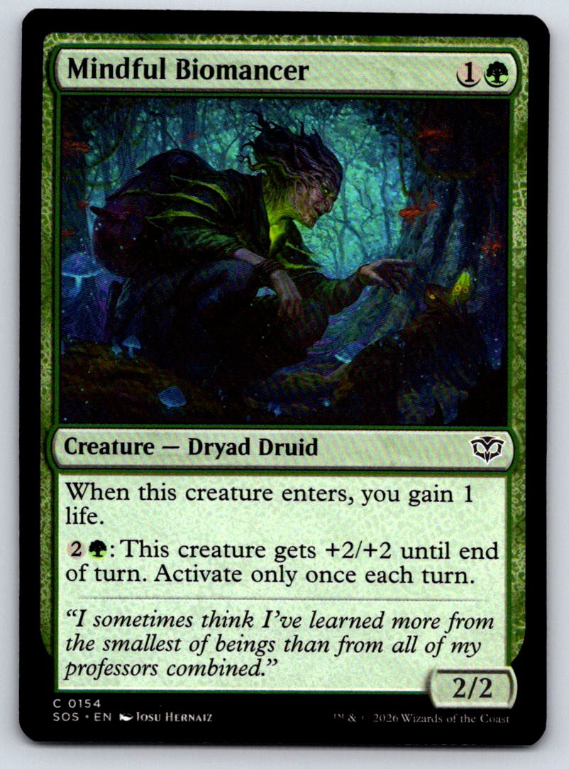 Mindful Biomancer 154 Common Secrets of Strixhaven 