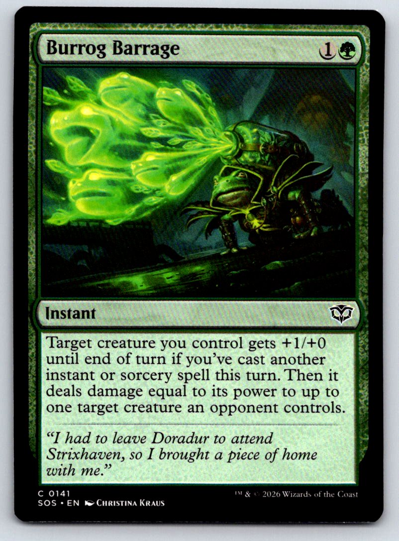 Burrog Barrage 141 Common Secrets of Strixhaven 