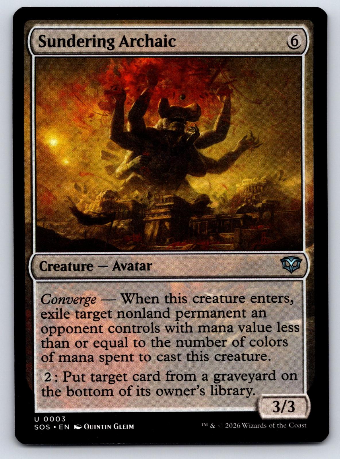 Sundering Archaic 3 Uncommon Secrets of Strixhaven