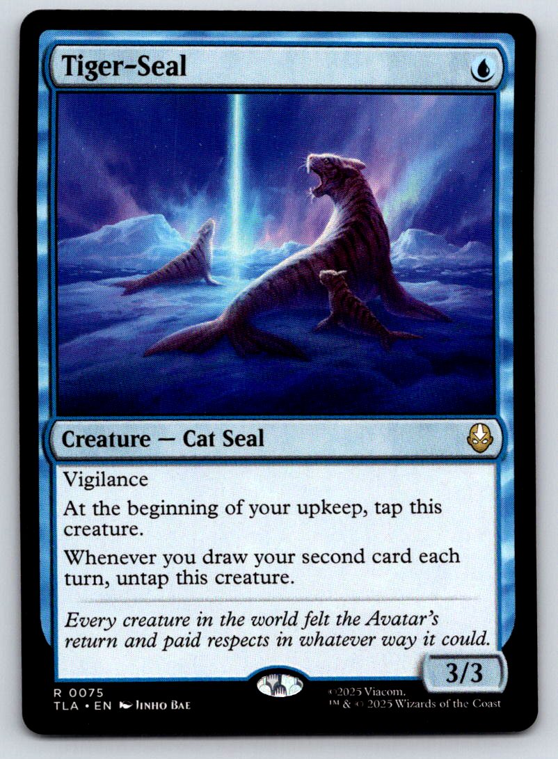 Tiger-Seal 75 Rare Avatar: The Last Airbender 