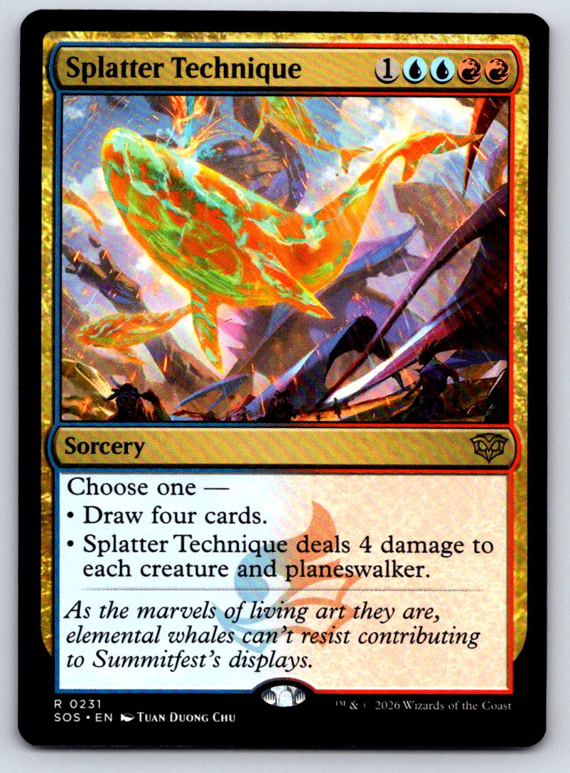 Splatter Technique 231 Rare Secrets of Strixhaven 