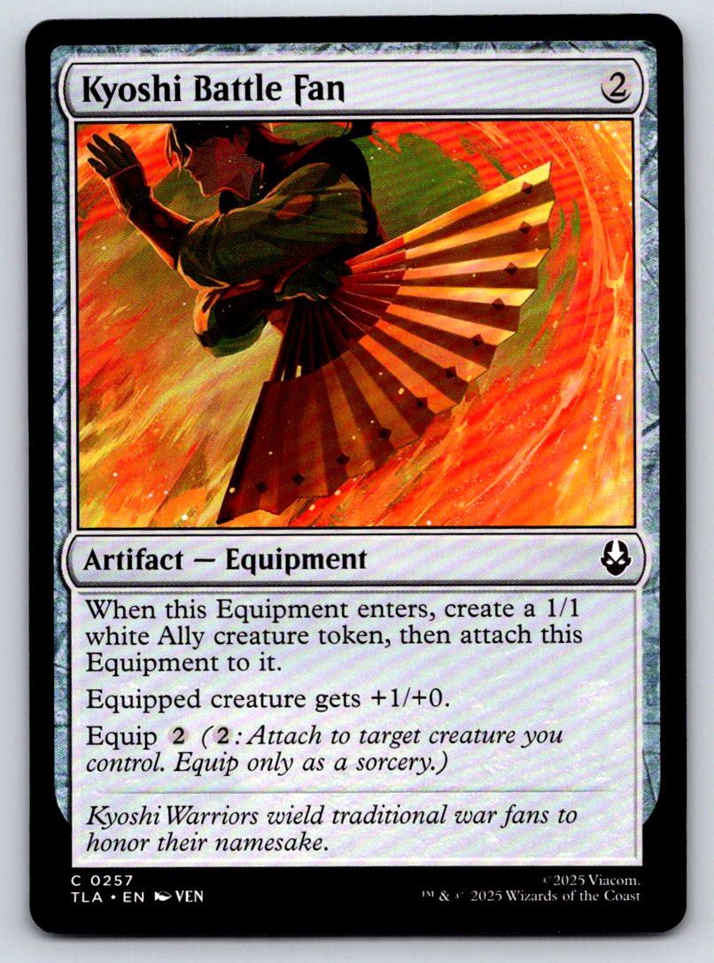 Kyoshi Battle Fan 257 Common Avatar: The Last Airbender 