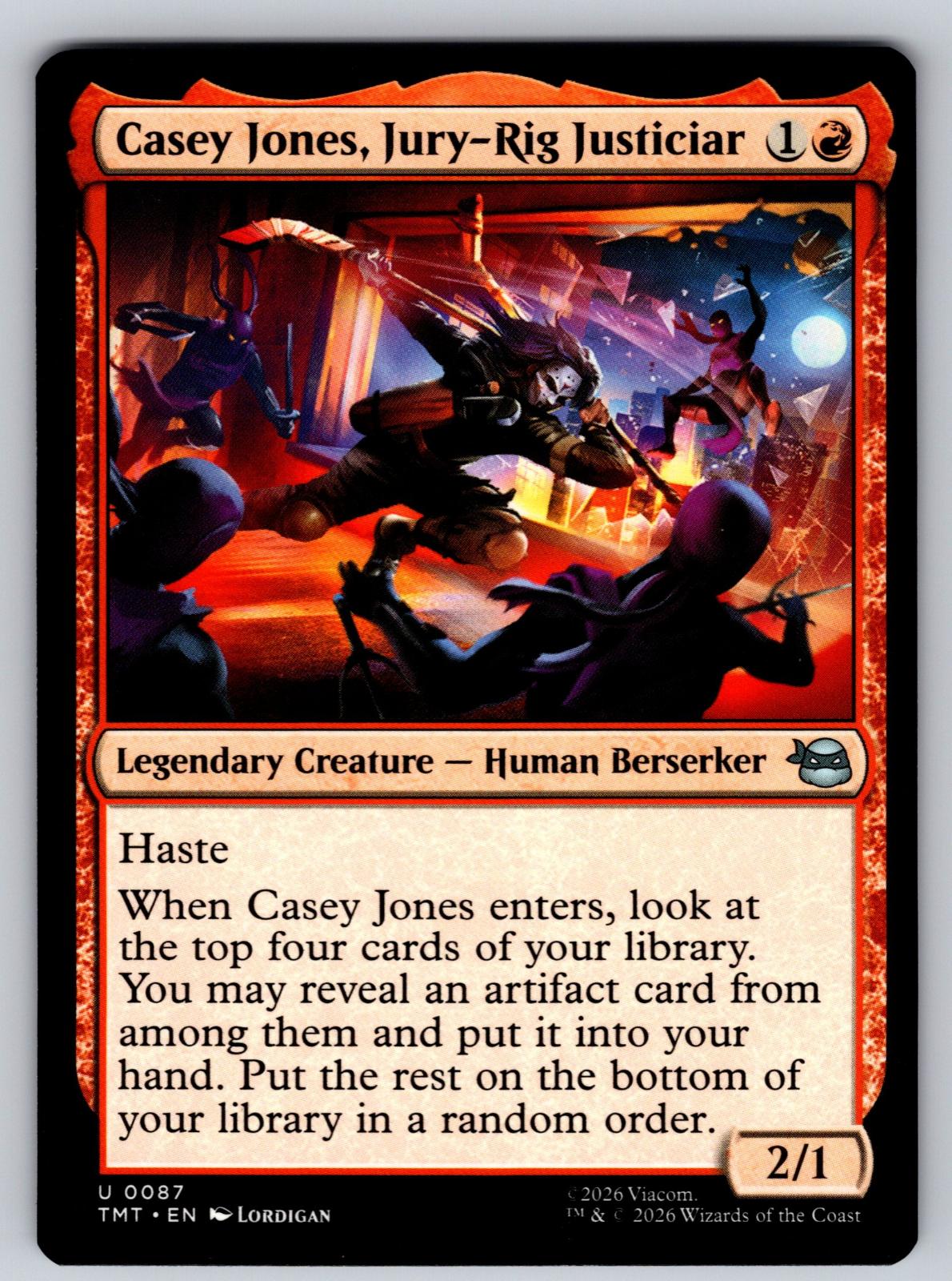 Casey Jones, Jury-Rig Justiciar 0087 Teenage Mutant Ninja Turtles 